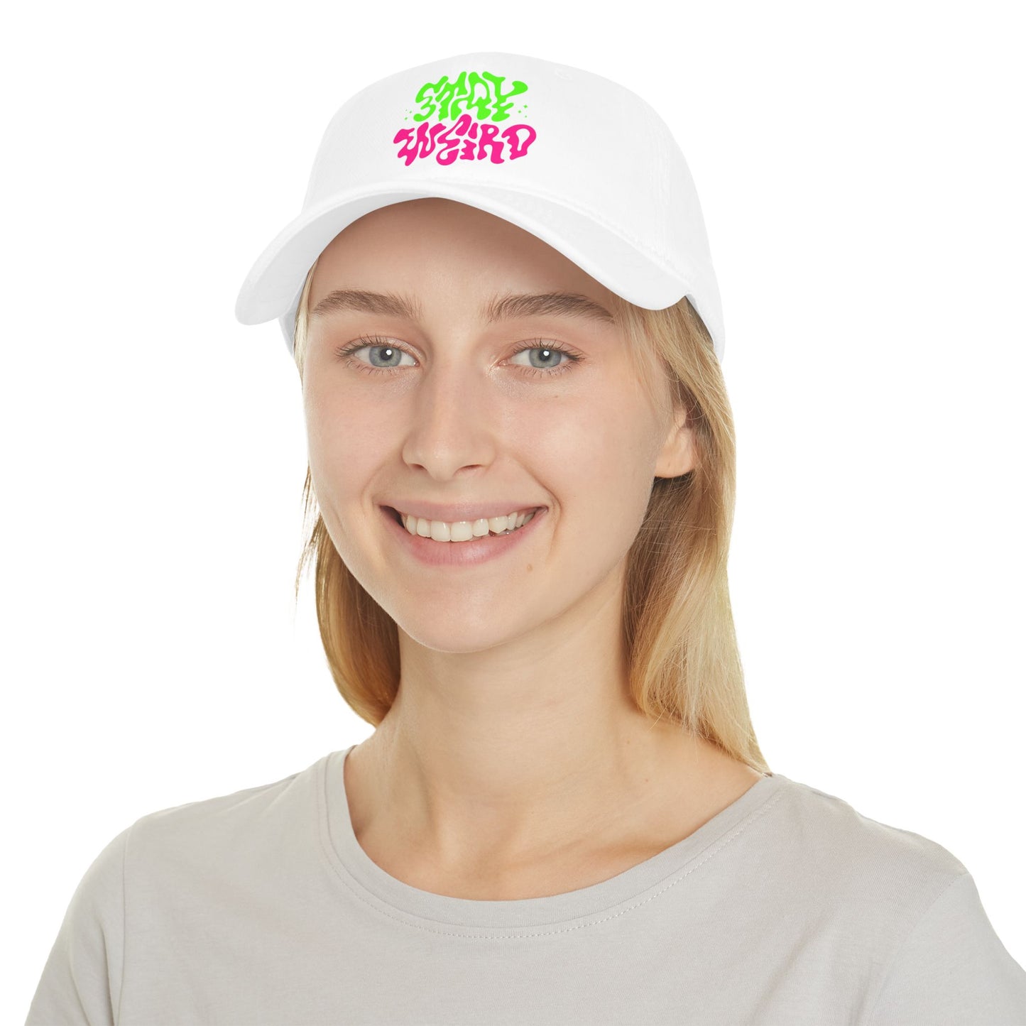 Stay Weird Neon Baseball Cap | Trendy Low Profile Hat for Oddballs & Creatives