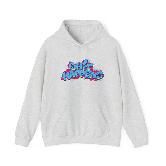 Unisex Hoodie - "Shit Happens" Casual Sweatshirt
