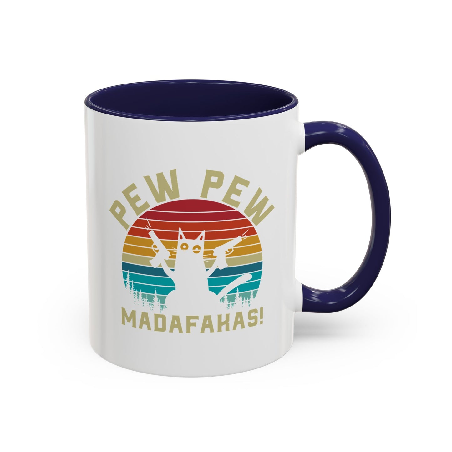 Fun Pew Pew Coffee Mug - 11 & 15oz - Perfect for Cat Lovers