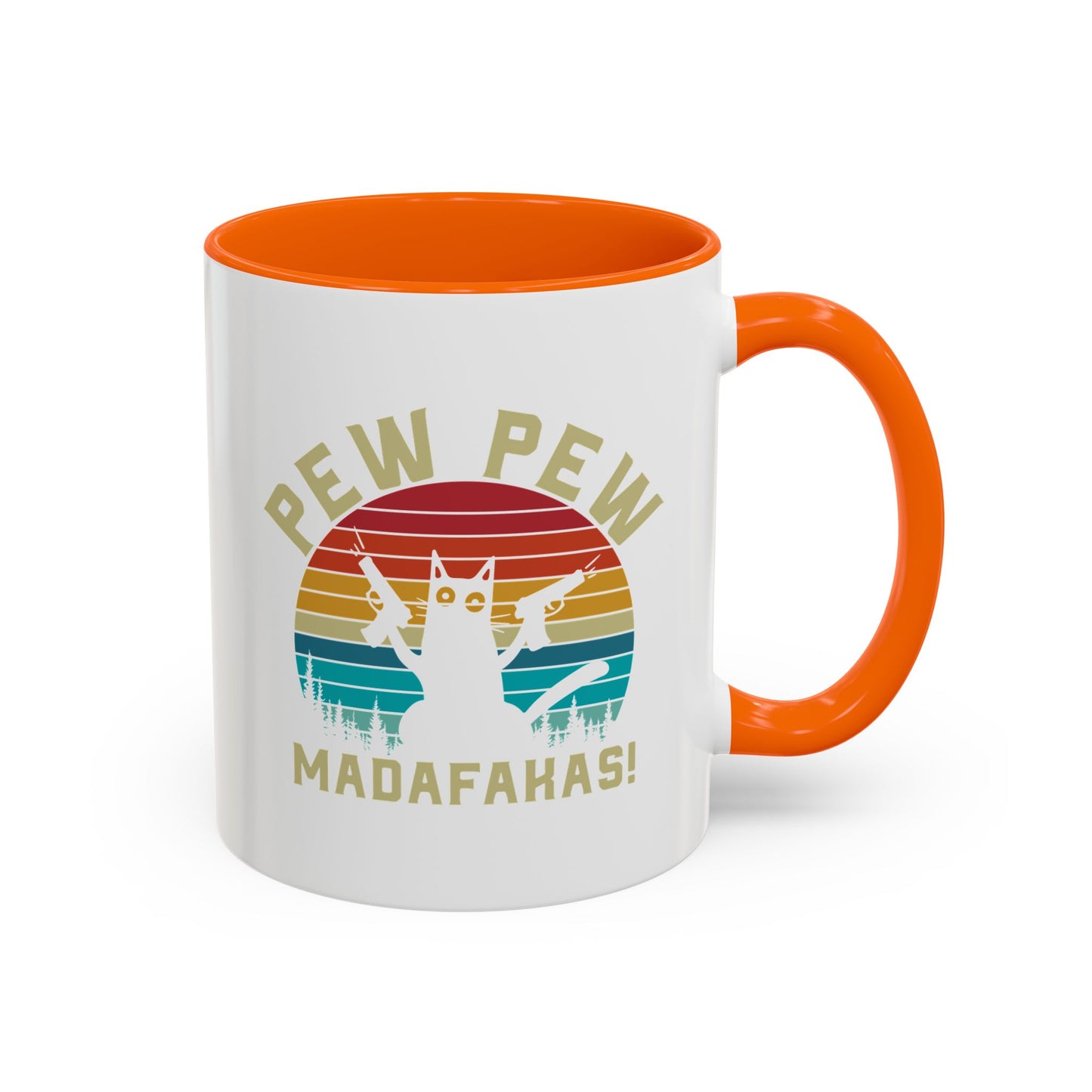 Fun Pew Pew Coffee Mug - 11 & 15oz - Perfect for Cat Lovers