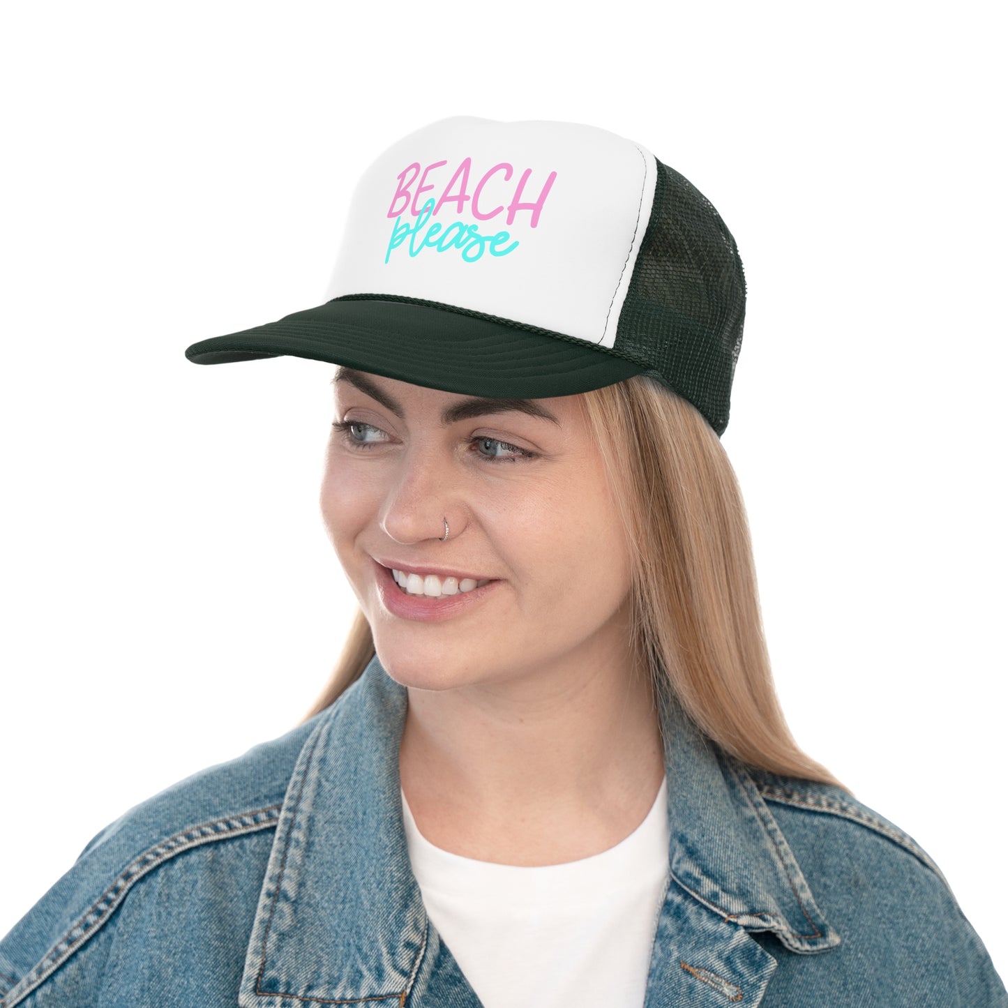 Beach Please Trucker Cap - Summer Style for Sun Lovers
