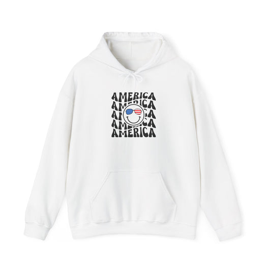 Unisex Hooded Sweatshirt - 'America' Graphic Design