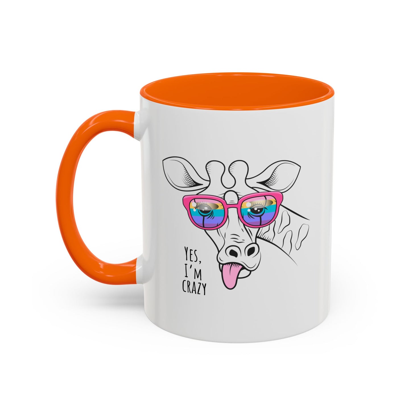 Funny Giraffe Coffee Mug - "Yes, I'm Crazy" - Perfect Gift for Animal Lovers