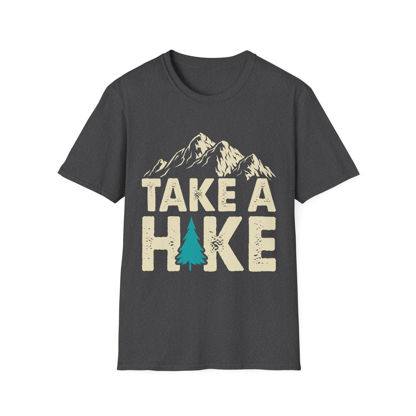 Adventure Ready Unisex Softstyle T-Shirt - "Take A Hike" - Perfect for Nature Lovers and Outdoor Enthusiasts