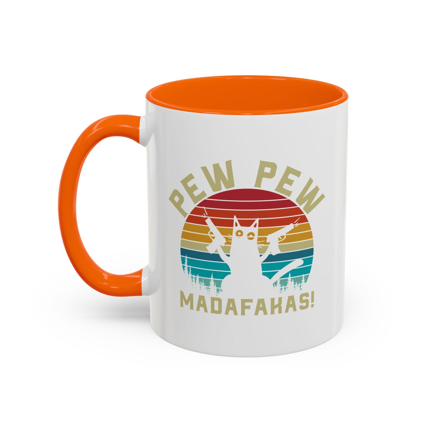 Fun Pew Pew Coffee Mug - 11 & 15oz - Perfect for Cat Lovers