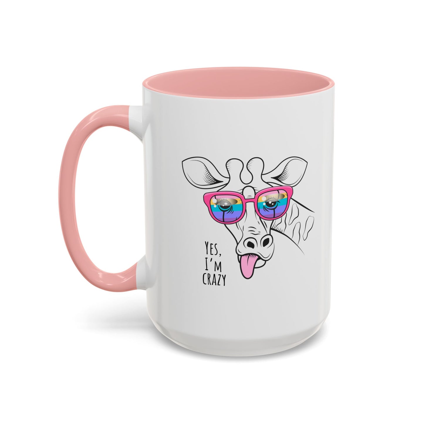 Funny Giraffe Coffee Mug - "Yes, I'm Crazy" - Perfect Gift for Animal Lovers
