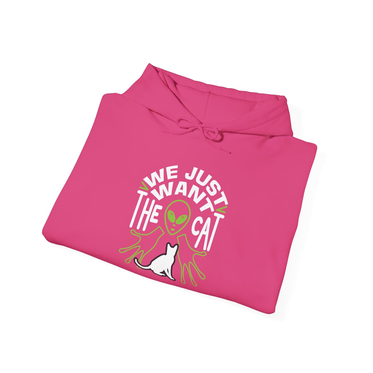 Alien & Cat Hoodie - Unisex Heavy Blend™ Sweatshirt