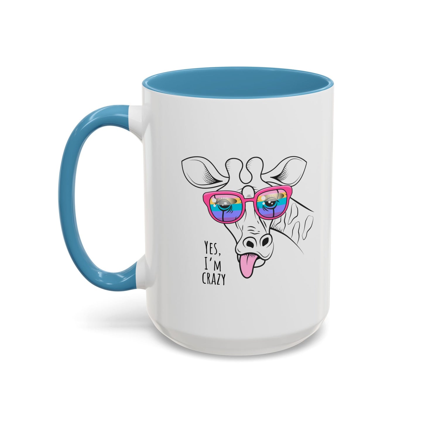 Funny Giraffe Coffee Mug - "Yes, I'm Crazy" - Perfect Gift for Animal Lovers