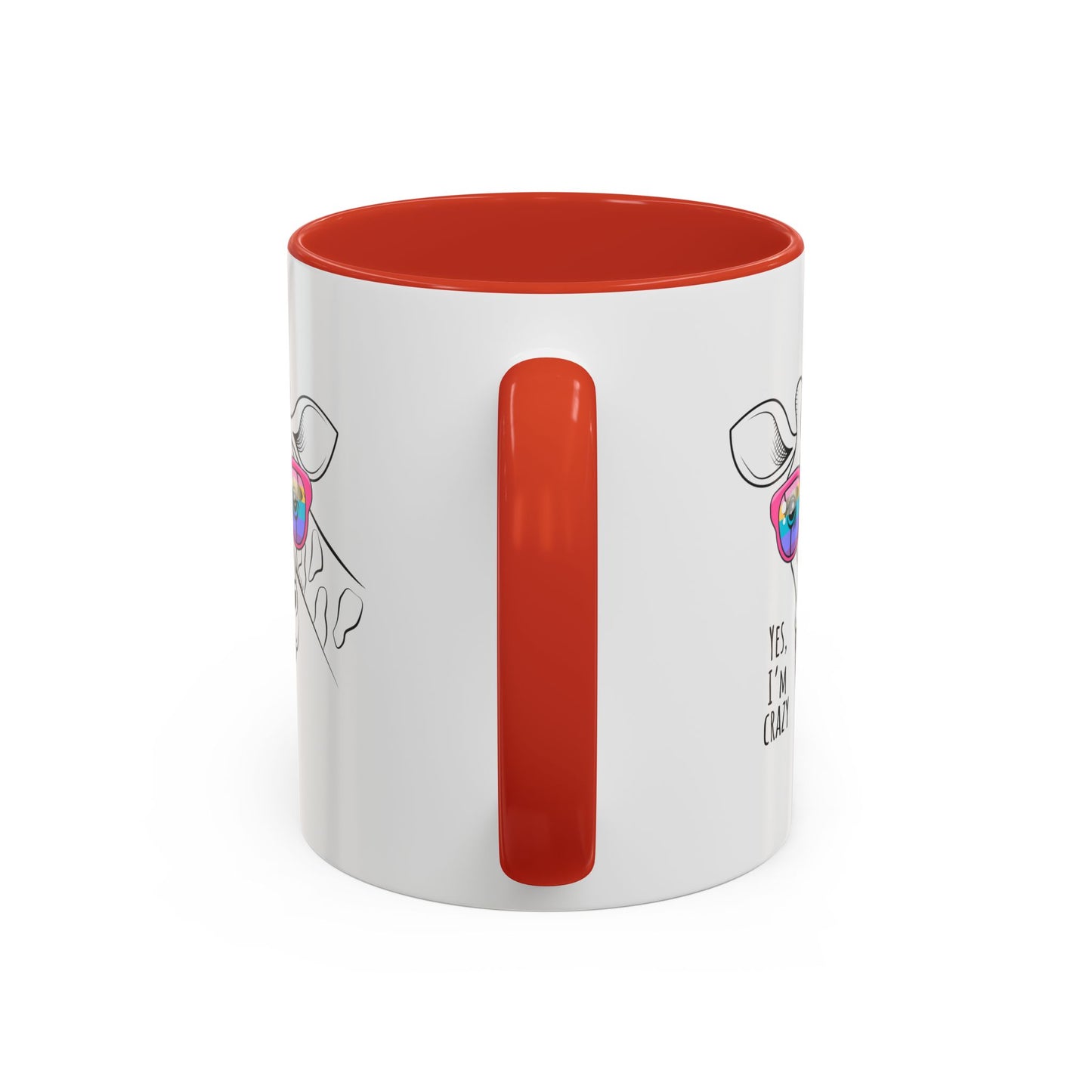 Funny Giraffe Coffee Mug - "Yes, I'm Crazy" - Perfect Gift for Animal Lovers