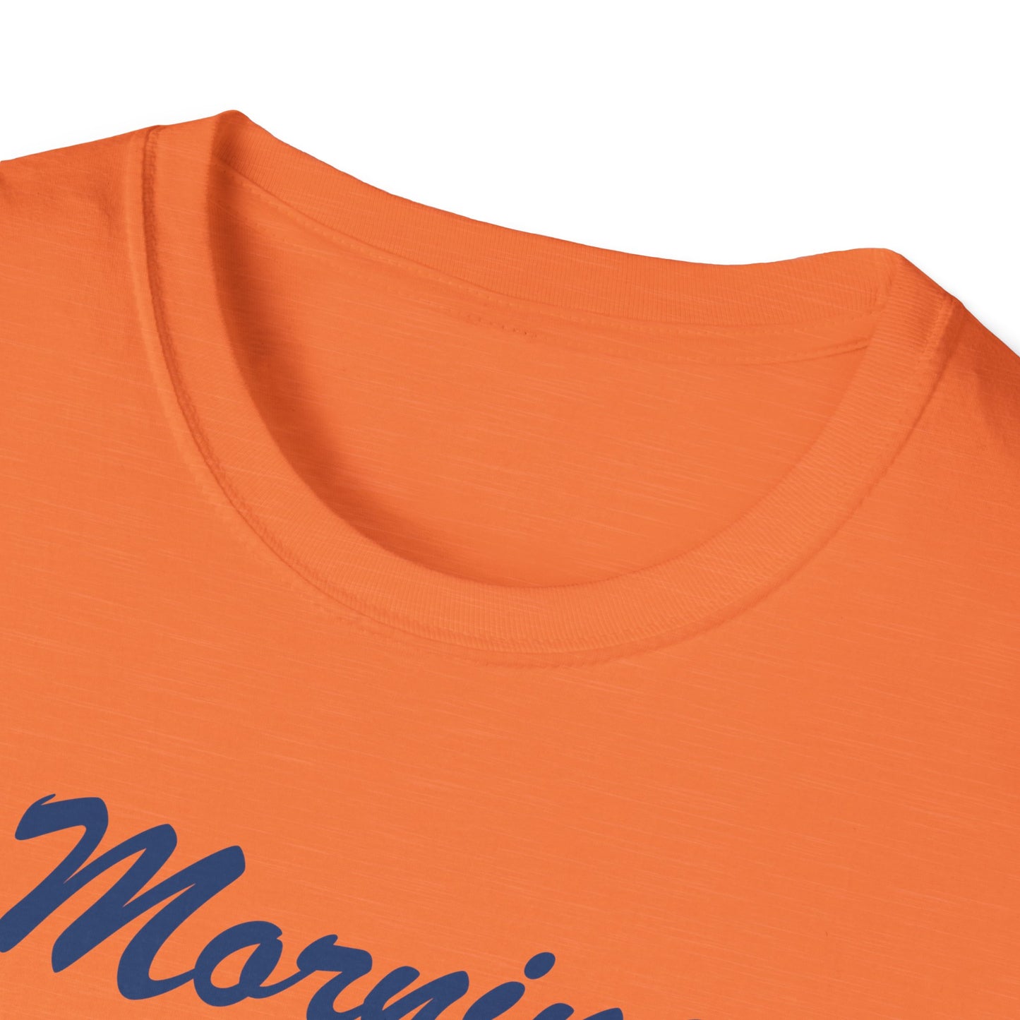 Funny Morning Wood Unisex T-Shirt - Softstyle Graphic Tee for Nature Lovers