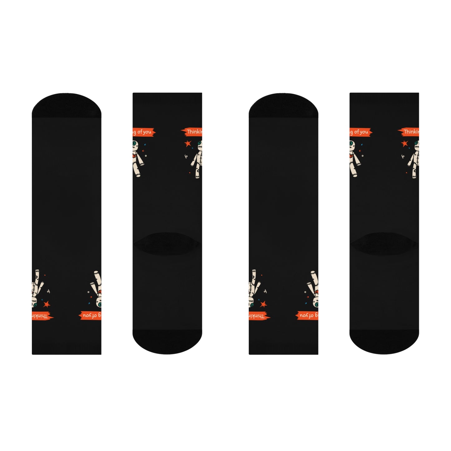 Astronaut-Themed Cushioned Crew Socks - 'Thinking of You'