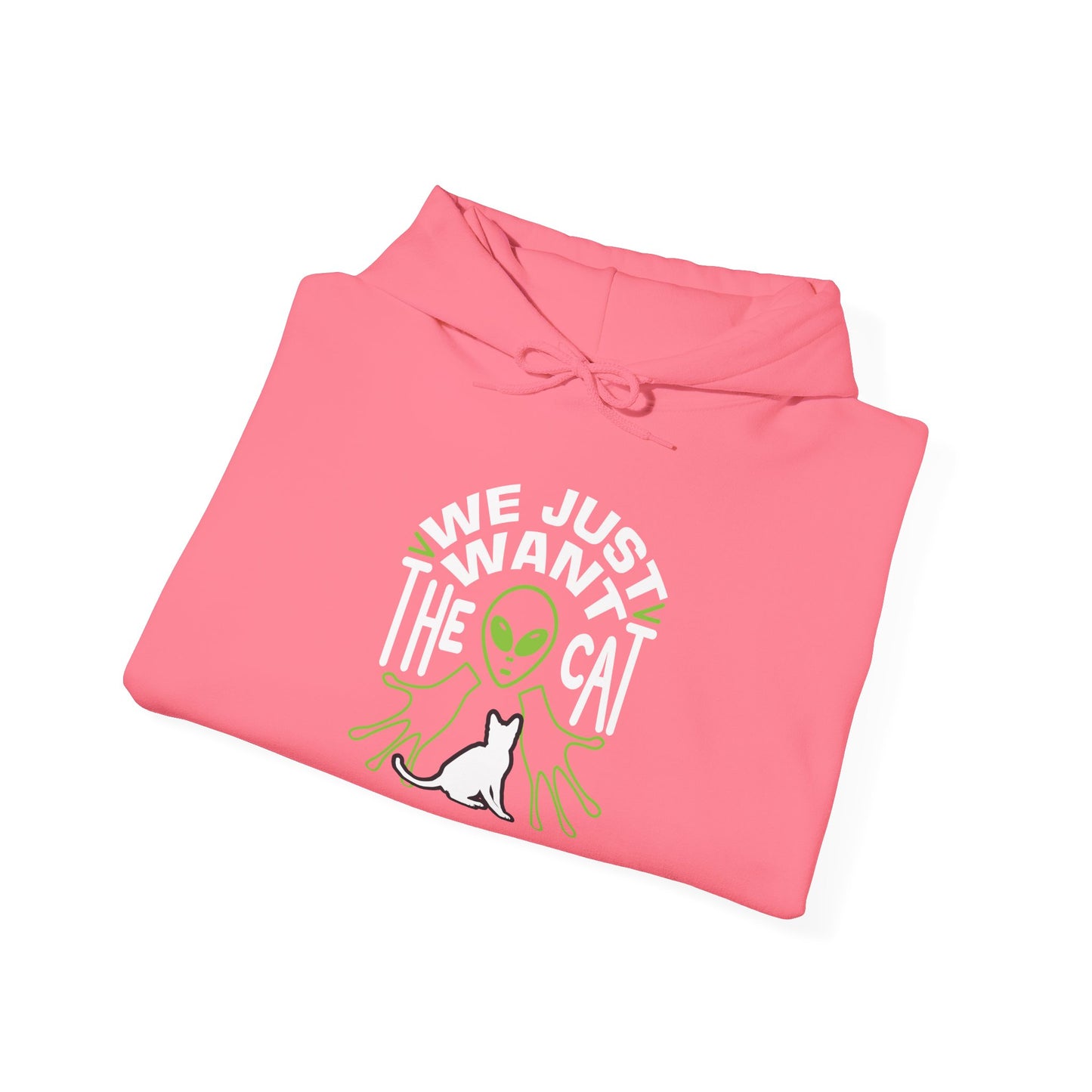 Alien & Cat Hoodie - Unisex Heavy Blend™ Sweatshirt