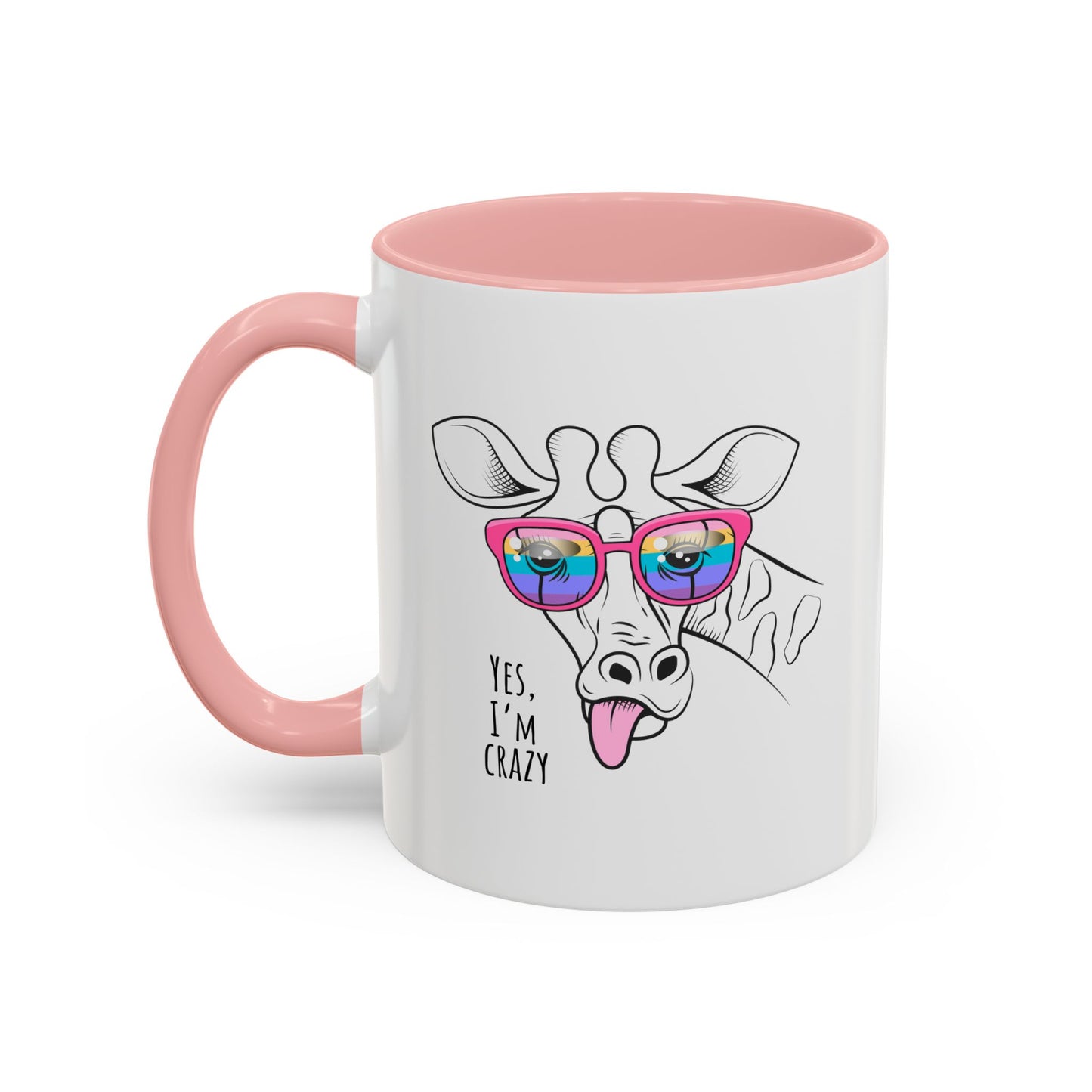 Funny Giraffe Coffee Mug - "Yes, I'm Crazy" - Perfect Gift for Animal Lovers