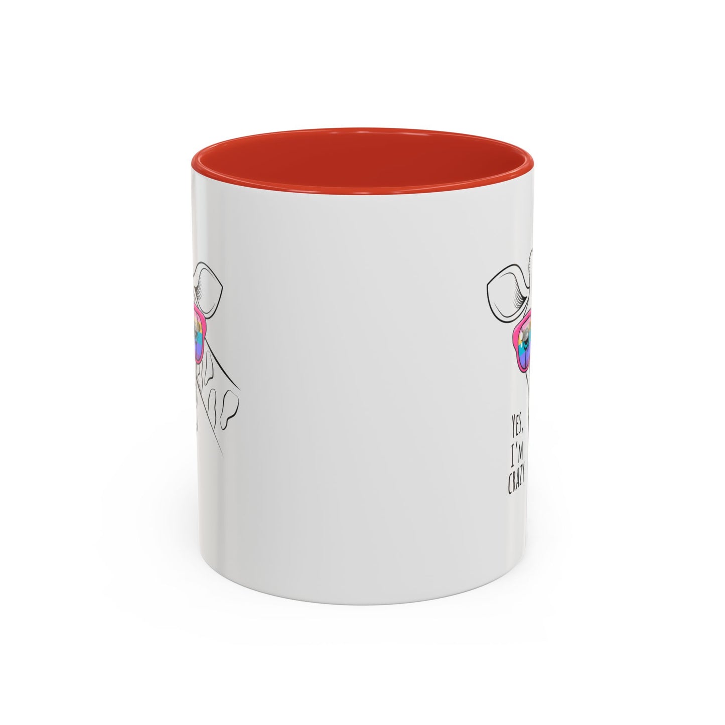 Funny Giraffe Coffee Mug - "Yes, I'm Crazy" - Perfect Gift for Animal Lovers