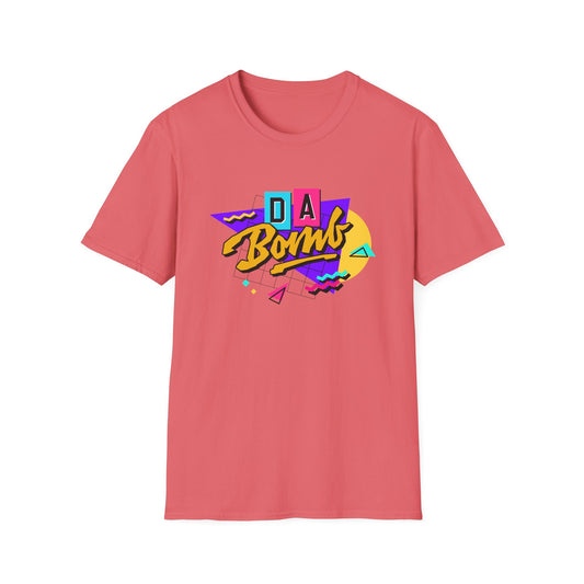 Retro 'DA Bomb' Unisex Softstyle T-Shirt - Fun Graphic Tee for Casual Style