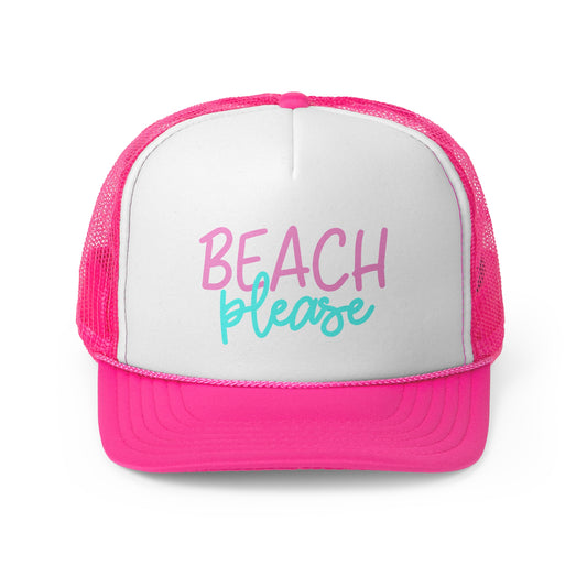 Beach Please Trucker Cap - Summer Style for Sun Lovers