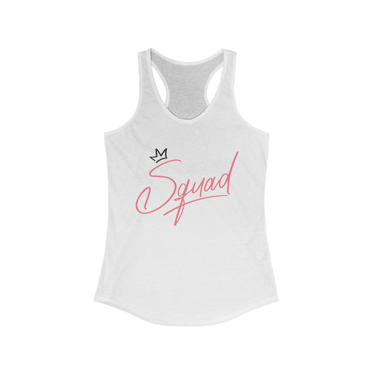 Women's Racerback Tank - Squad Design for Fitness and Team Spirit