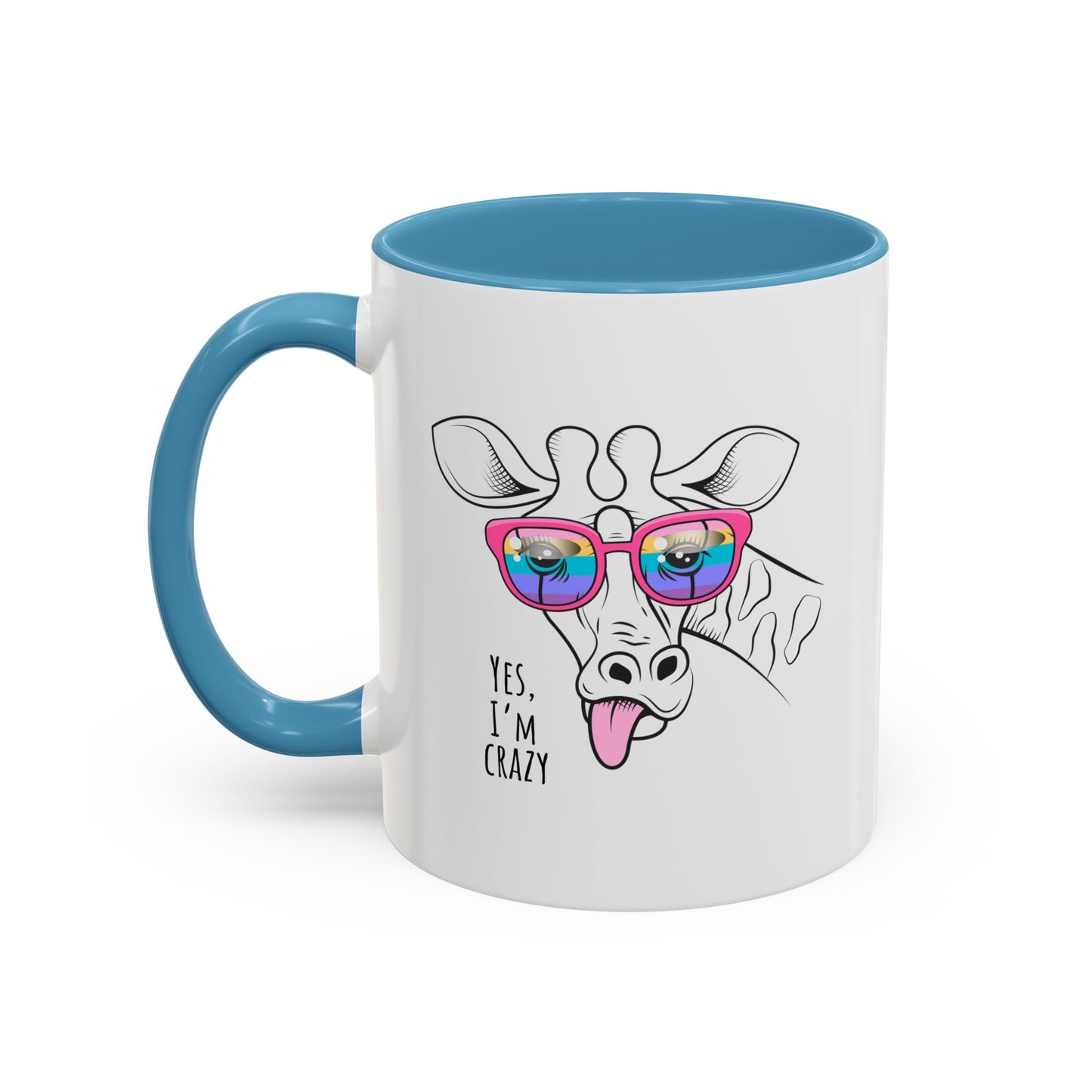 Funny Giraffe Coffee Mug - "Yes, I'm Crazy" - Perfect Gift for Animal Lovers