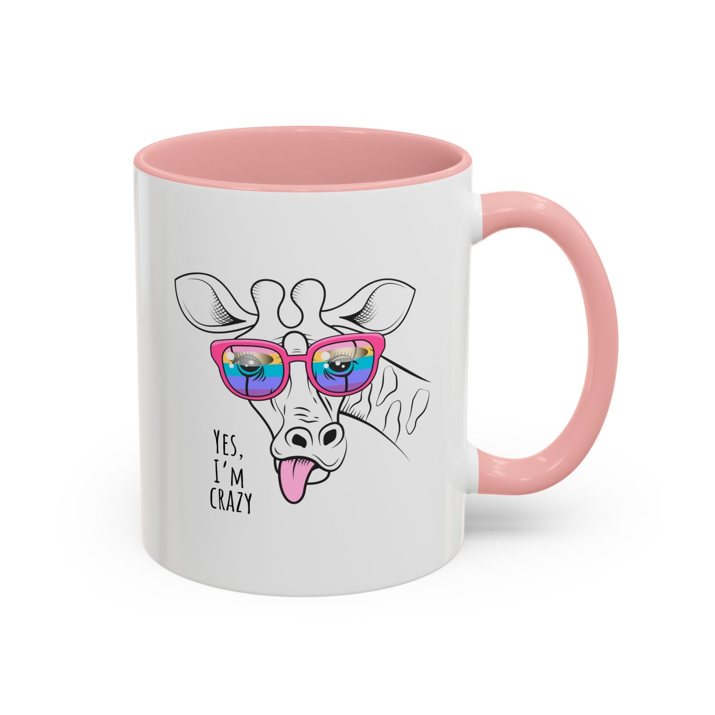 Funny Giraffe Coffee Mug - "Yes, I'm Crazy" - Perfect Gift for Animal Lovers