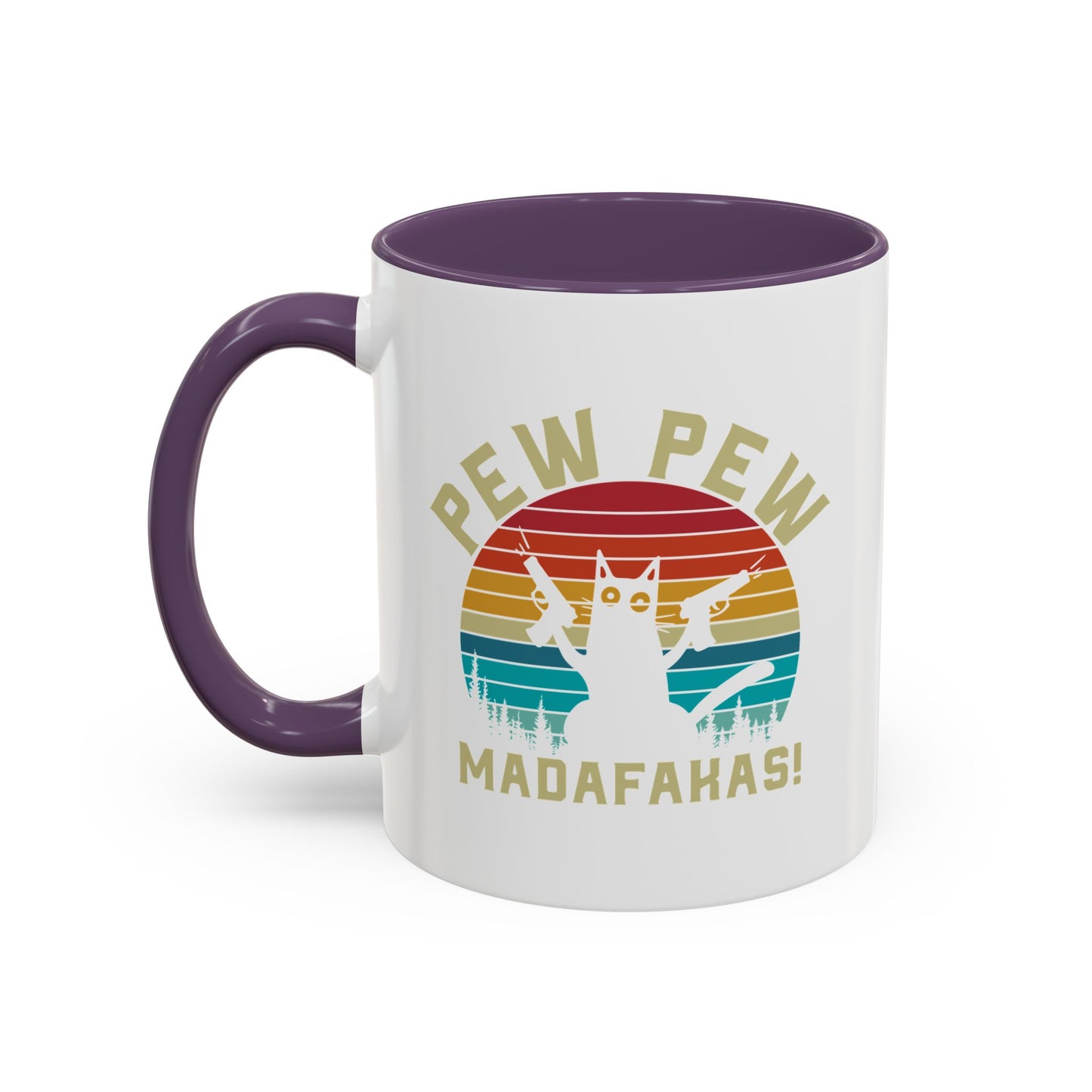 Fun Pew Pew Coffee Mug - 11 & 15oz - Perfect for Cat Lovers