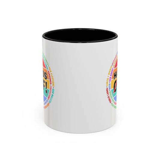 Hands Off! Accent Coffee Mug - Bold Statement Mug for Advocacy | Perfect Gift for Activists