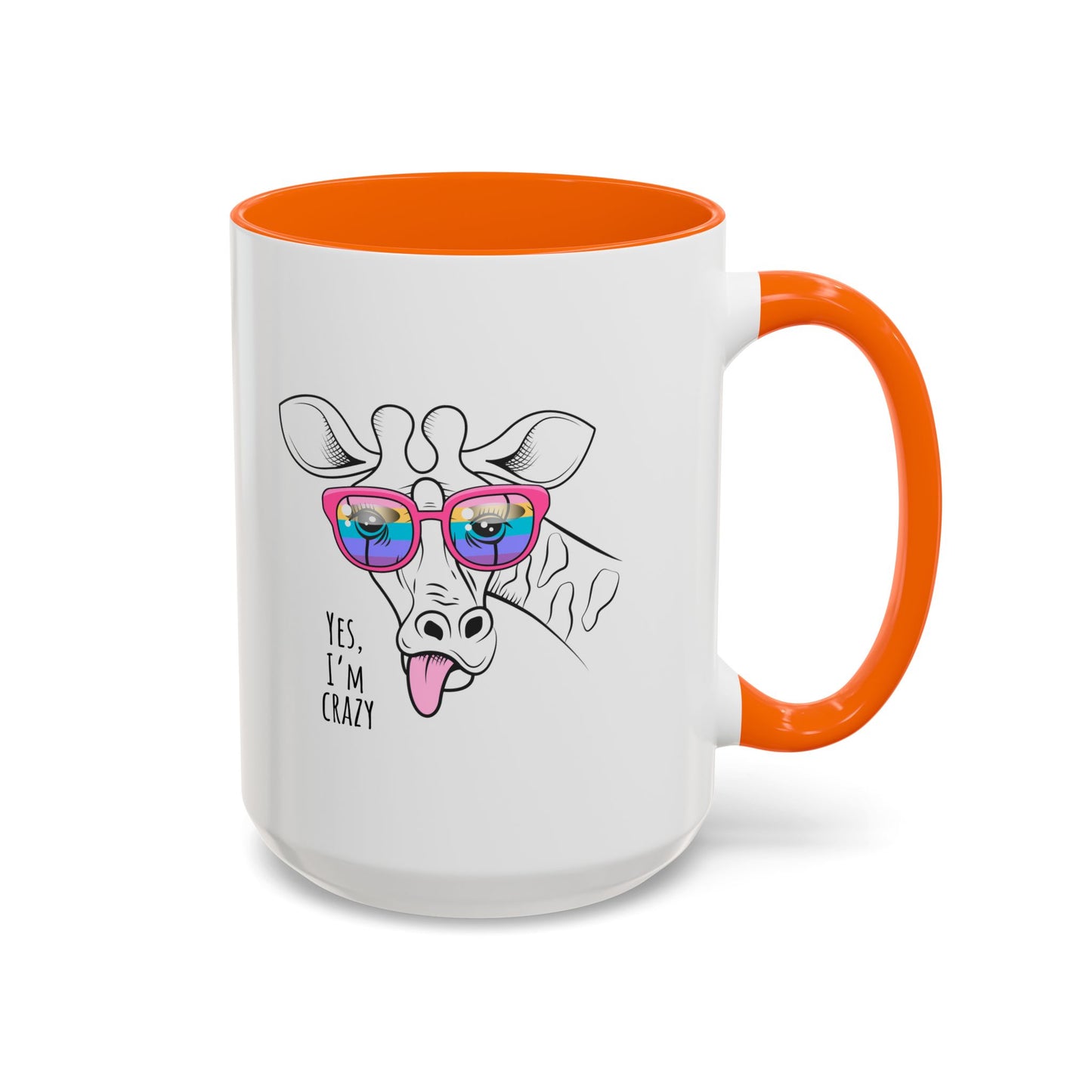 Funny Giraffe Coffee Mug - "Yes, I'm Crazy" - Perfect Gift for Animal Lovers