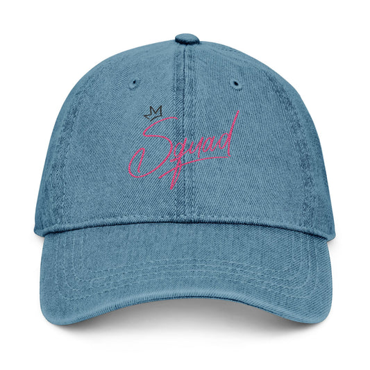 Cool Embroidered Denim Hat for Your Squad, Trendy Cap Gift for Friends, Stylish Summer Accessory, Casual Outfit Addition