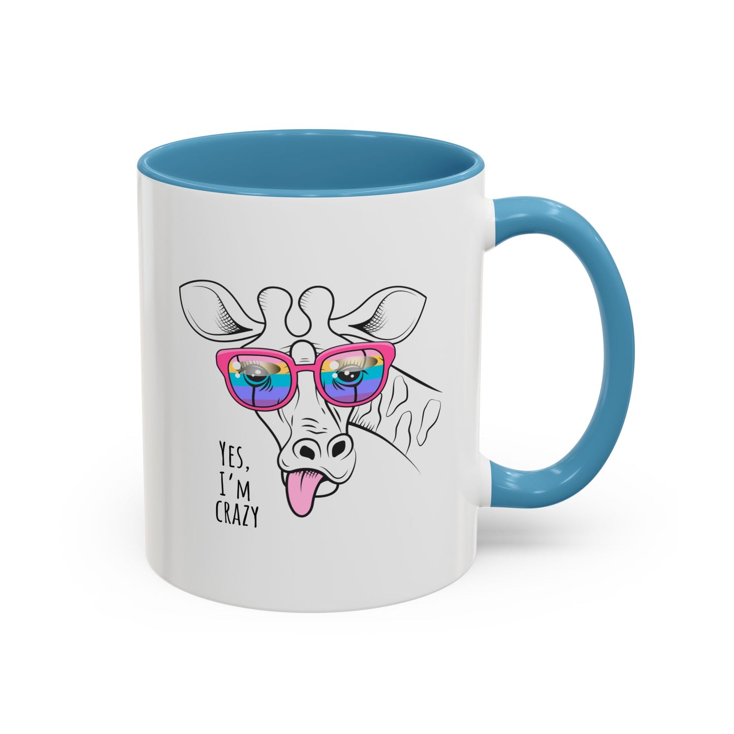 Funny Giraffe Coffee Mug - "Yes, I'm Crazy" - Perfect Gift for Animal Lovers