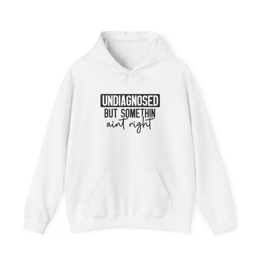 Unisex Hoodie: "Undiagnosed But Somethin' Ain't Right"