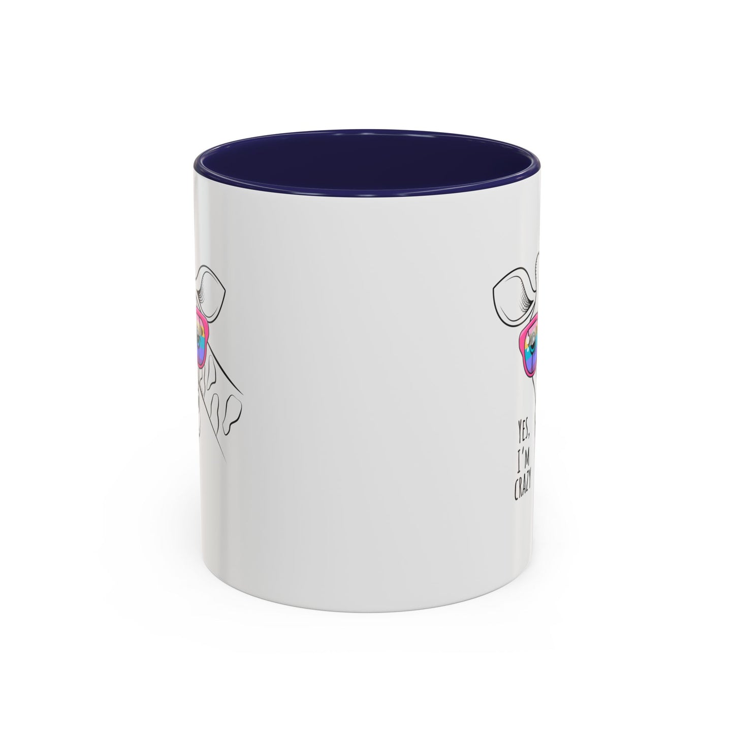 Funny Giraffe Coffee Mug - "Yes, I'm Crazy" - Perfect Gift for Animal Lovers
