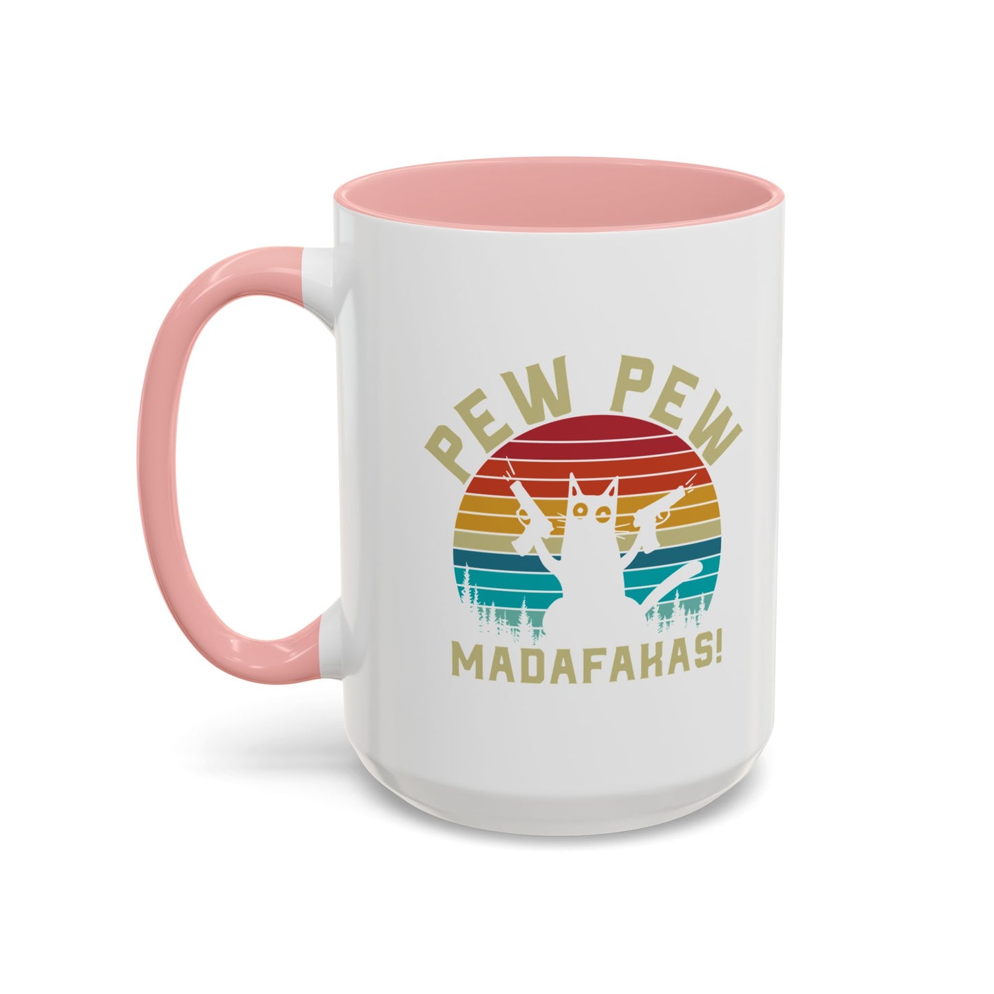 Fun Pew Pew Coffee Mug - 11 & 15oz - Perfect for Cat Lovers