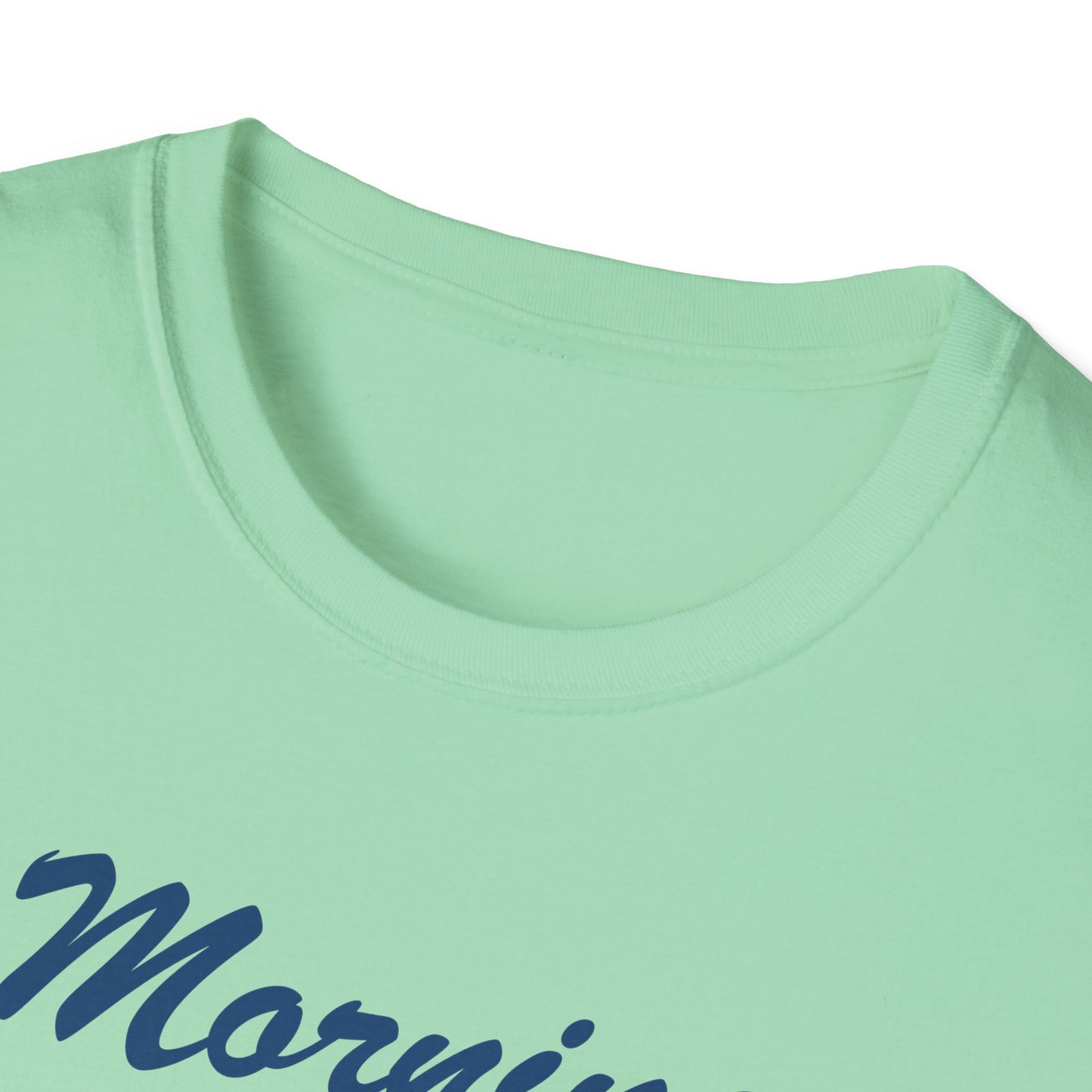 Funny Morning Wood Unisex T-Shirt - Softstyle Graphic Tee for Nature Lovers