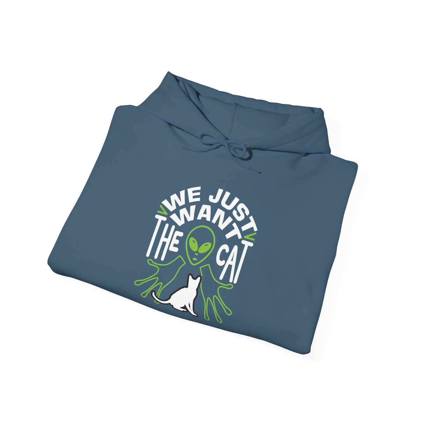 Alien & Cat Hoodie - Unisex Heavy Blend™ Sweatshirt