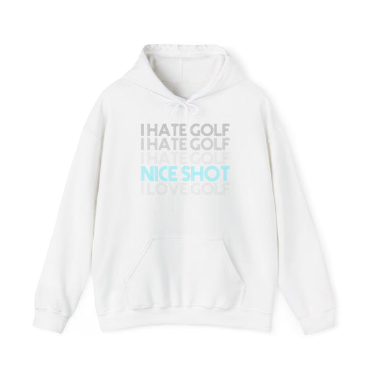I Hate Golf Unisex Hooded Sweatshirt - Casual Golf Humor Hoodie
