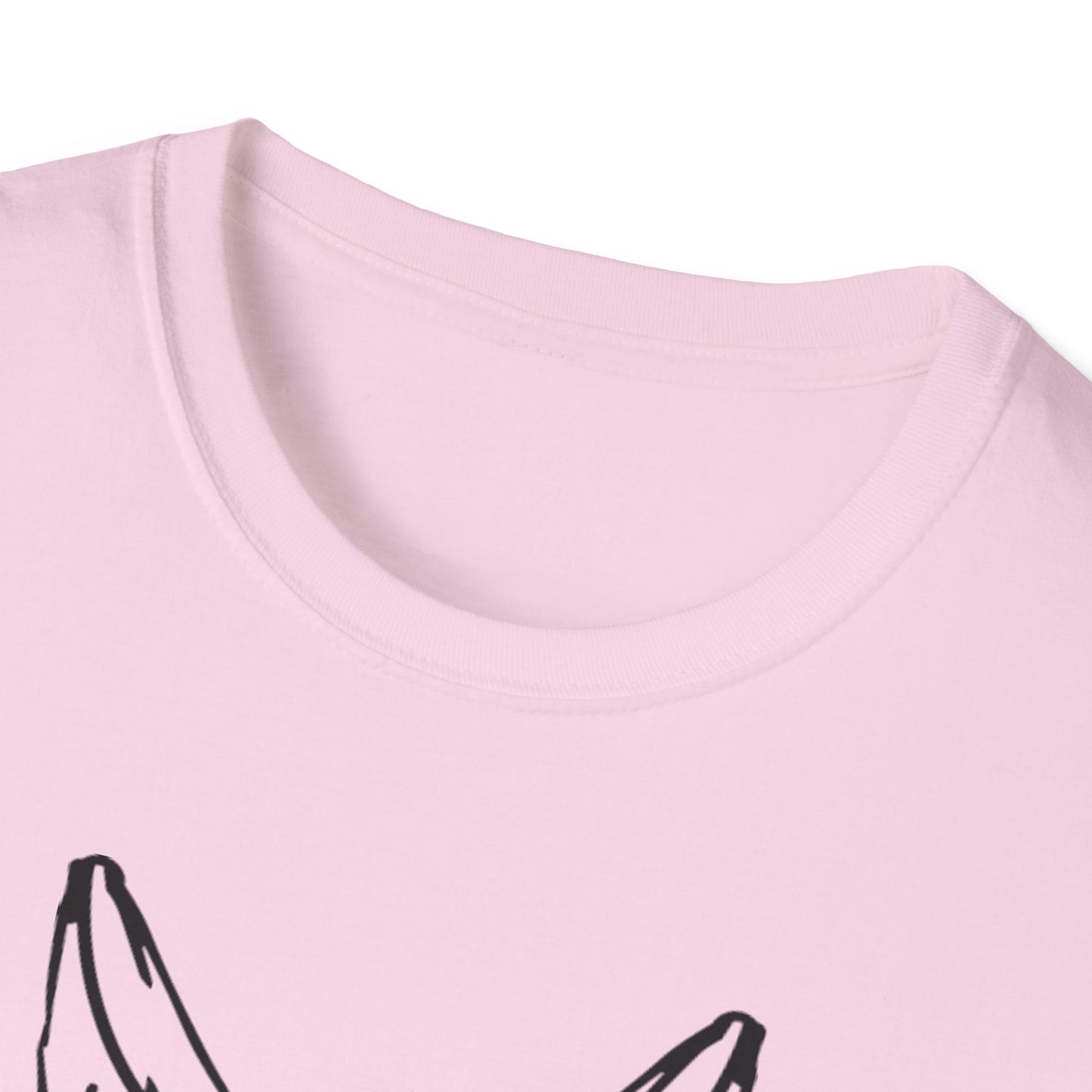 Hip Hop Bunny Graphic T-Shirt - Unisex Softstyle Tee for Music Lovers