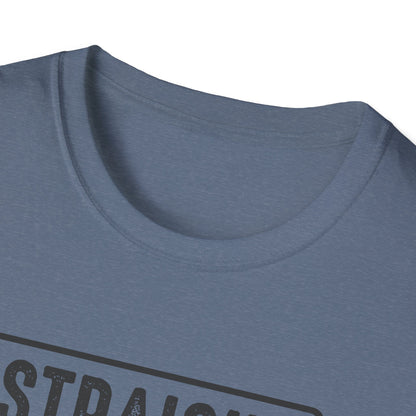 Straight Outta Money Unisex Softstyle T-Shirt | Funny Casual Tee for Budgeting Enthusiasts
