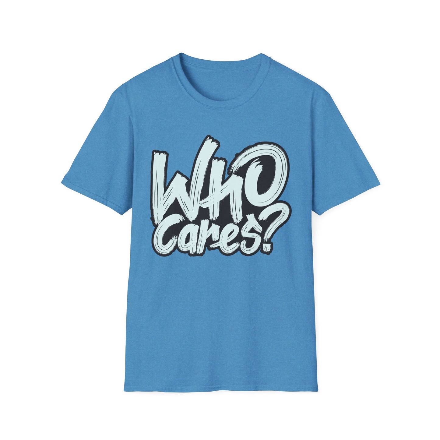 Unisex 'Who Cares?' Graphic T-Shirt - Fun & Casual Tee for Everyday Wear