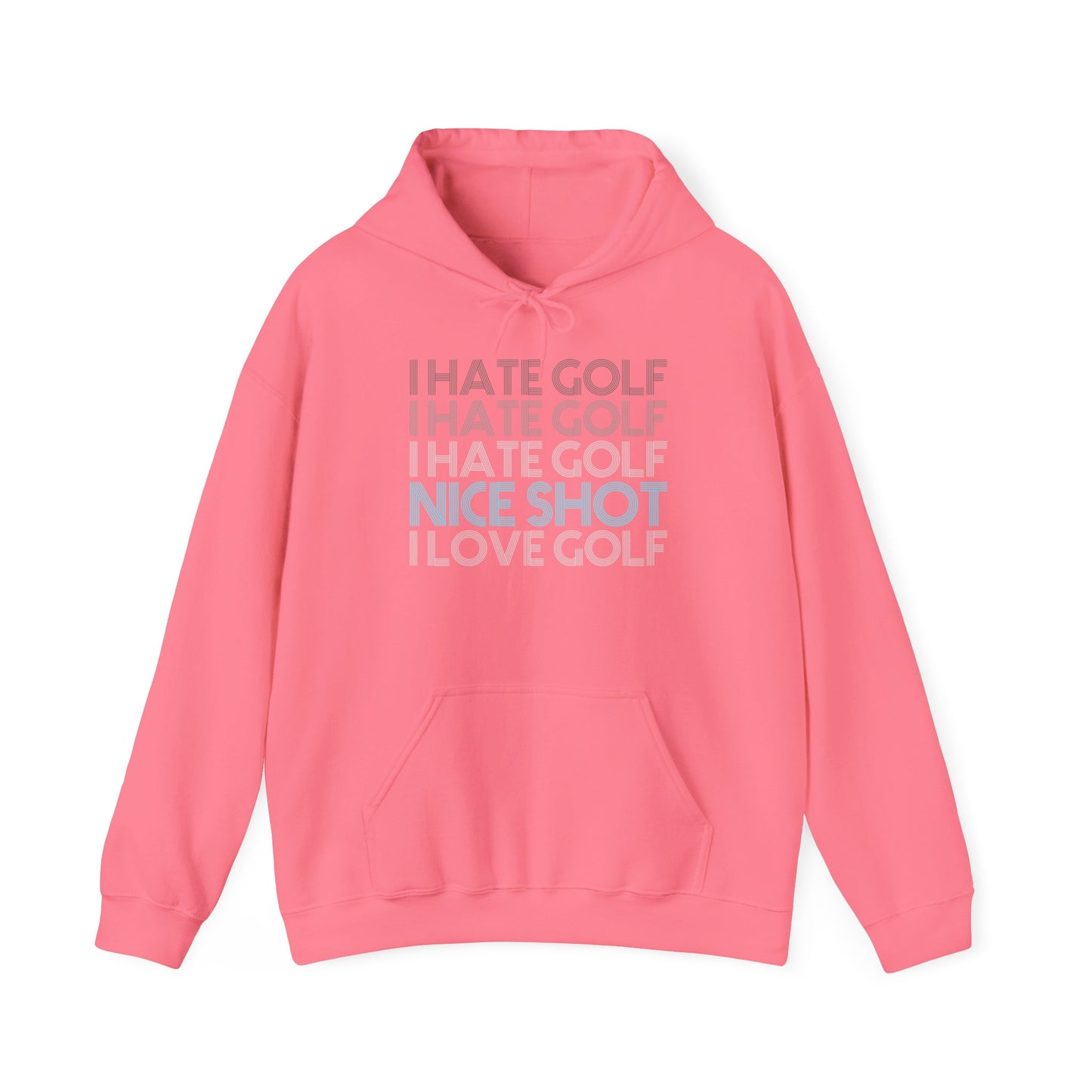 I Hate Golf Unisex Hooded Sweatshirt - Casual Golf Humor Hoodie
