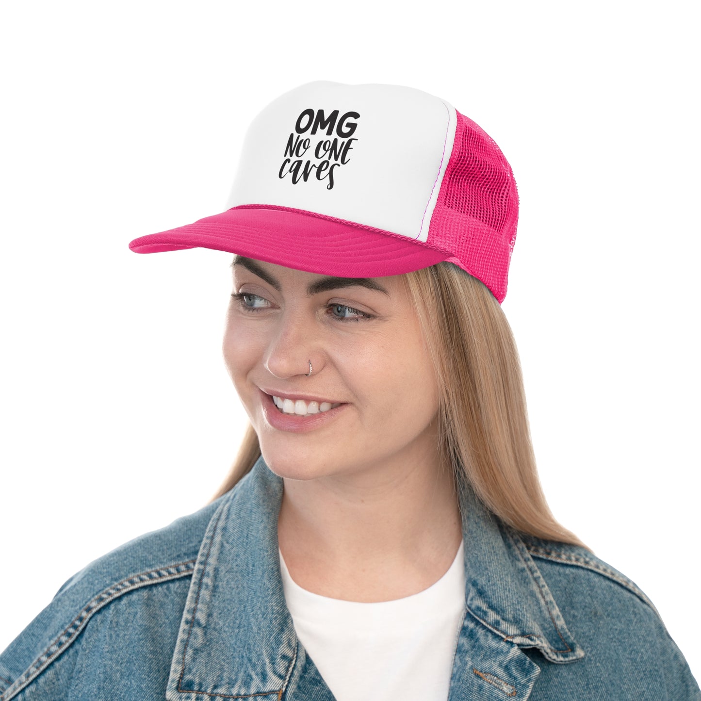 Funny OMG No One Cares Trucker Cap