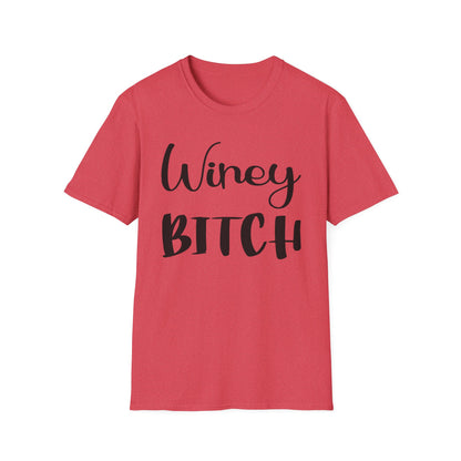 Winey Bitch Unisex Softstyle T-Shirt - Perfect for Wine Lovers & Fun Gatherings