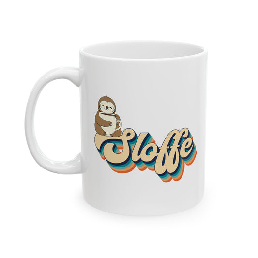 Sloth Love Ceramic Mug - Fun 11oz & 15oz Coffee Cup for Animal Lovers
