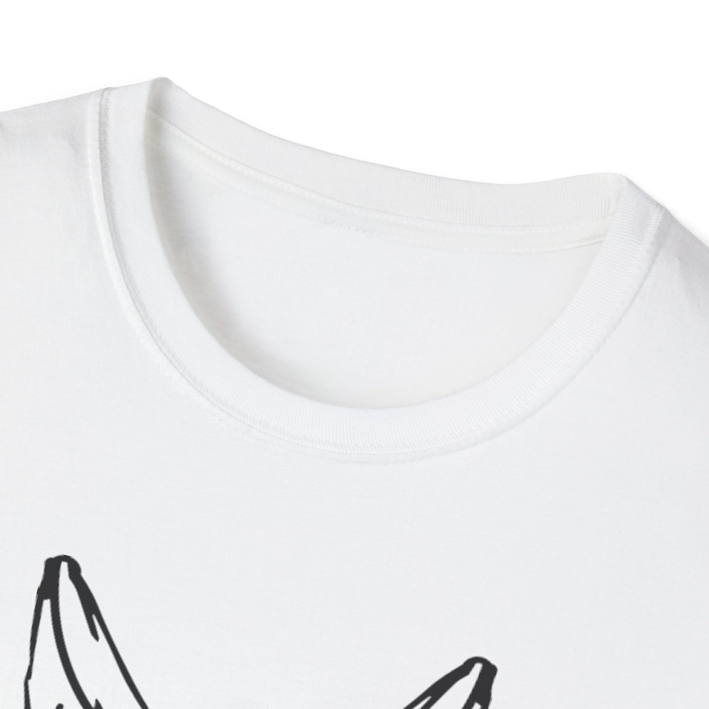 Hip Hop Bunny Graphic T-Shirt - Unisex Softstyle Tee for Music Lovers