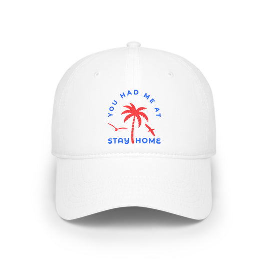 Stay Home Palm Tree Baseball Cap - Casual Summer Hat