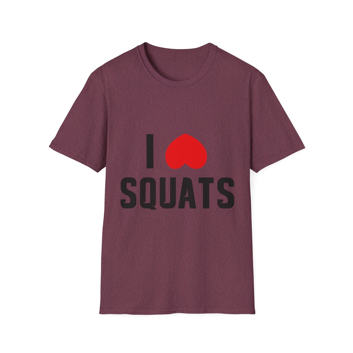 I Love Squats Unisex Softstyle T-Shirt - Perfect for Fitness Enthusiasts