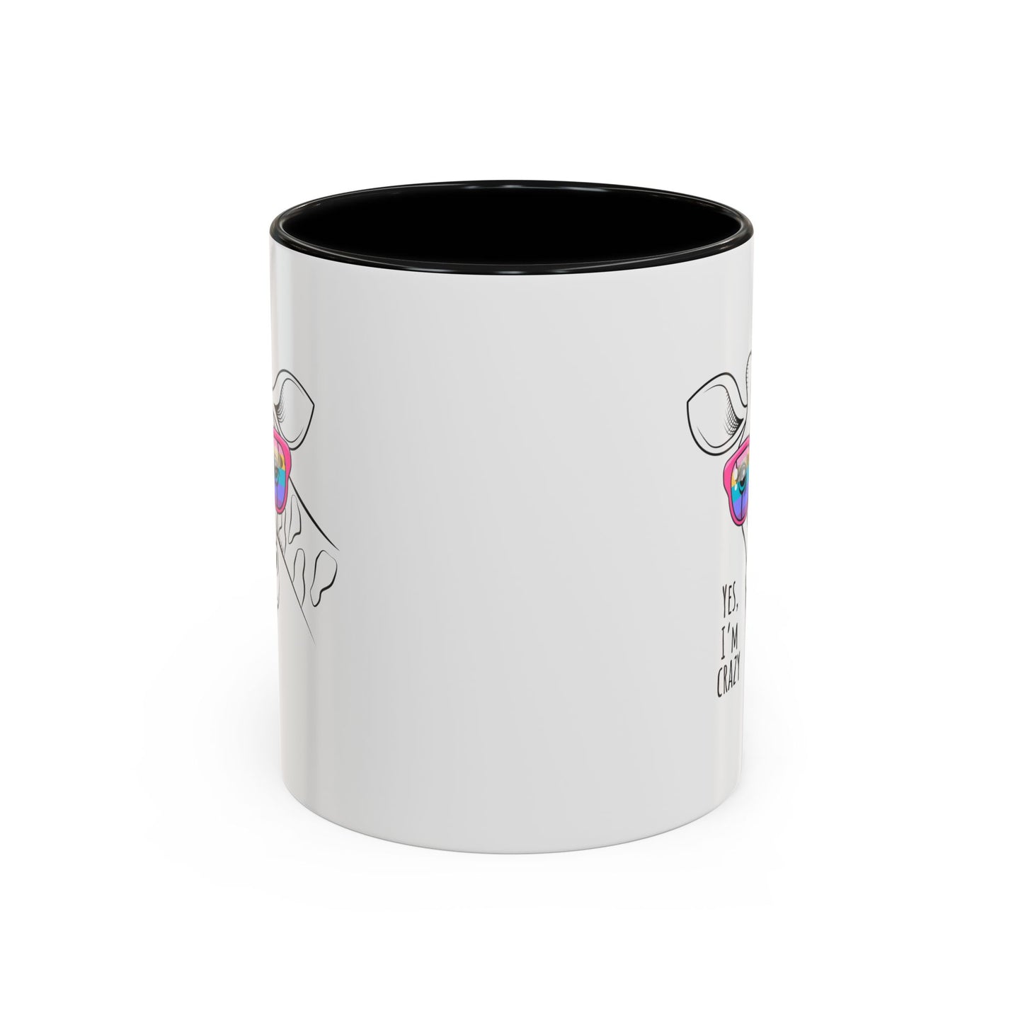 Funny Giraffe Coffee Mug - "Yes, I'm Crazy" - Perfect Gift for Animal Lovers