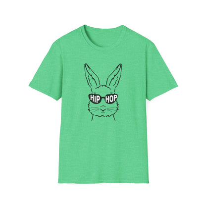 Hip Hop Bunny Graphic T-Shirt - Unisex Softstyle Tee for Music Lovers