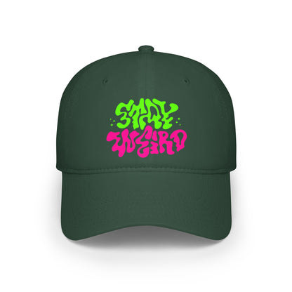 Stay Weird Neon Baseball Cap | Trendy Low Profile Hat for Oddballs & Creatives