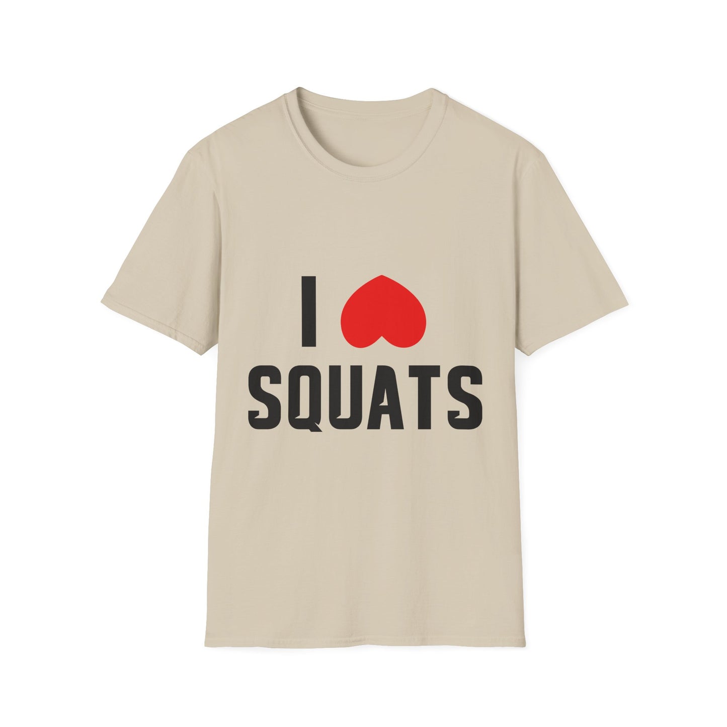 I Love Squats Unisex Softstyle T-Shirt - Perfect for Fitness Enthusiasts