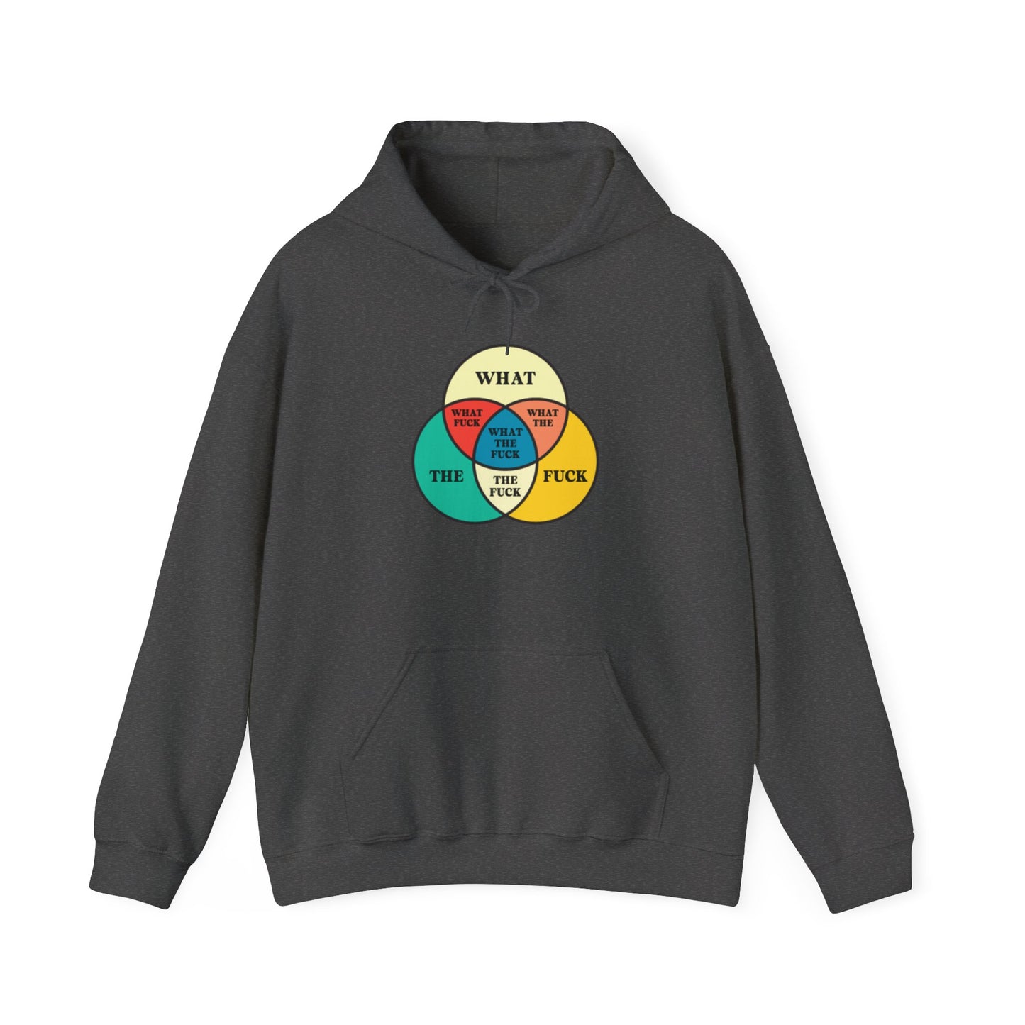 Funny Venn Diagram Hoodie - Unisex Heavy Blend™ - What The F*** Design