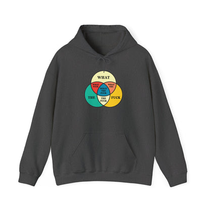 Funny Venn Diagram Hoodie - Unisex Heavy Blend™ - What The F*** Design